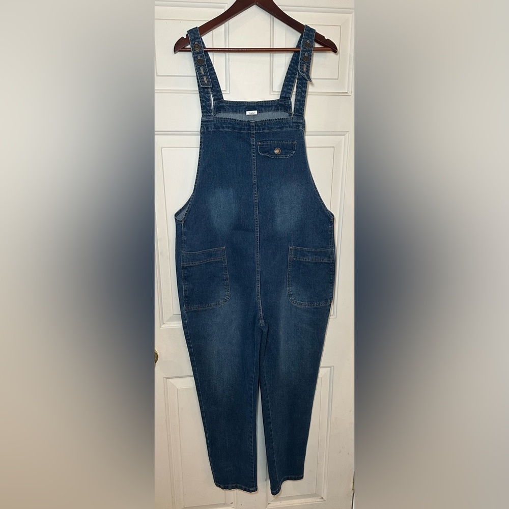 Soojun Vintage 90s Streetwear Large FASHION‎ Denim Jean Overalls Blue Women's.